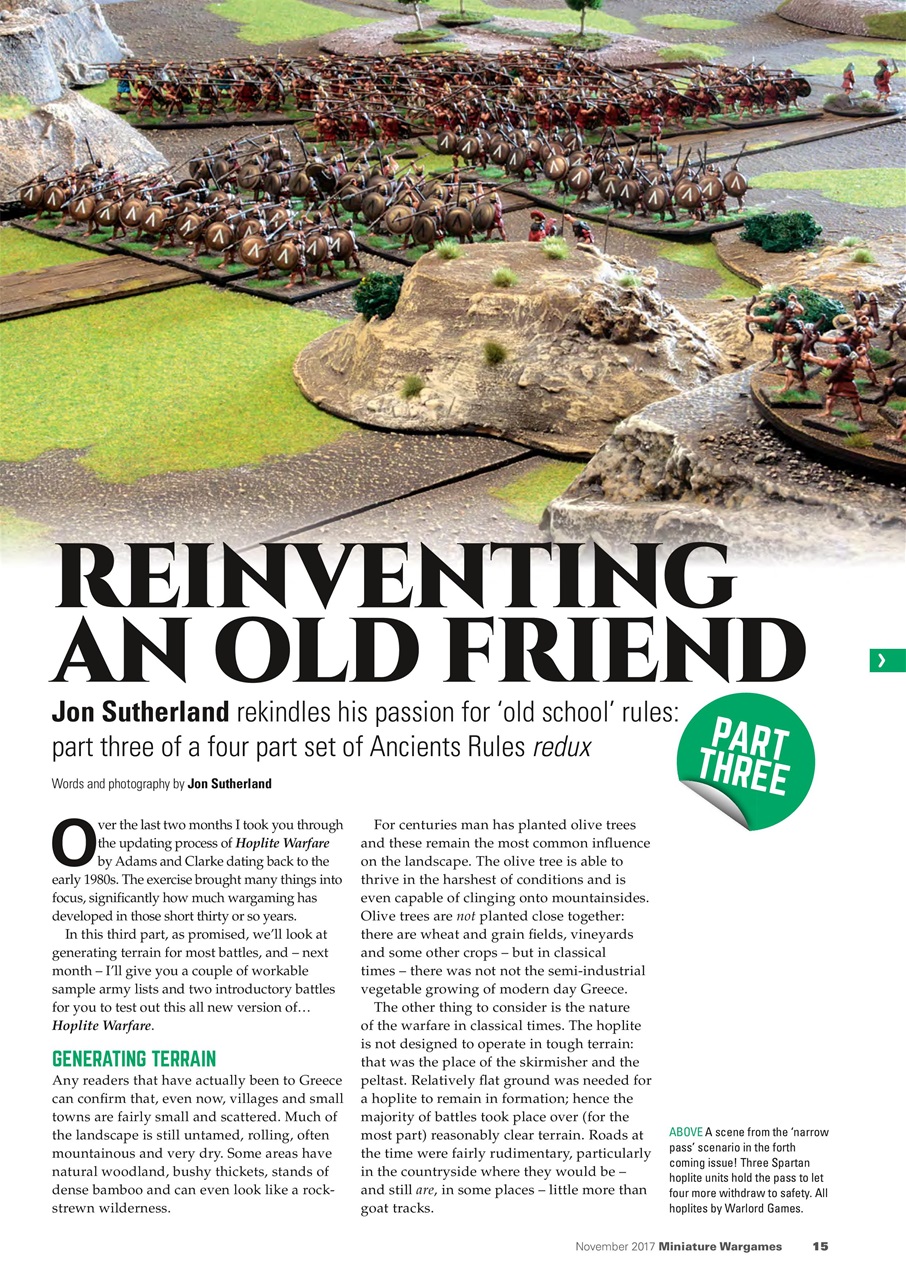 Miniature Wargames Preview Pages