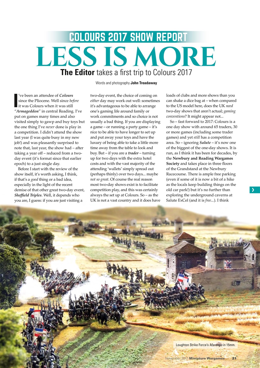 Miniature Wargames Preview Pages