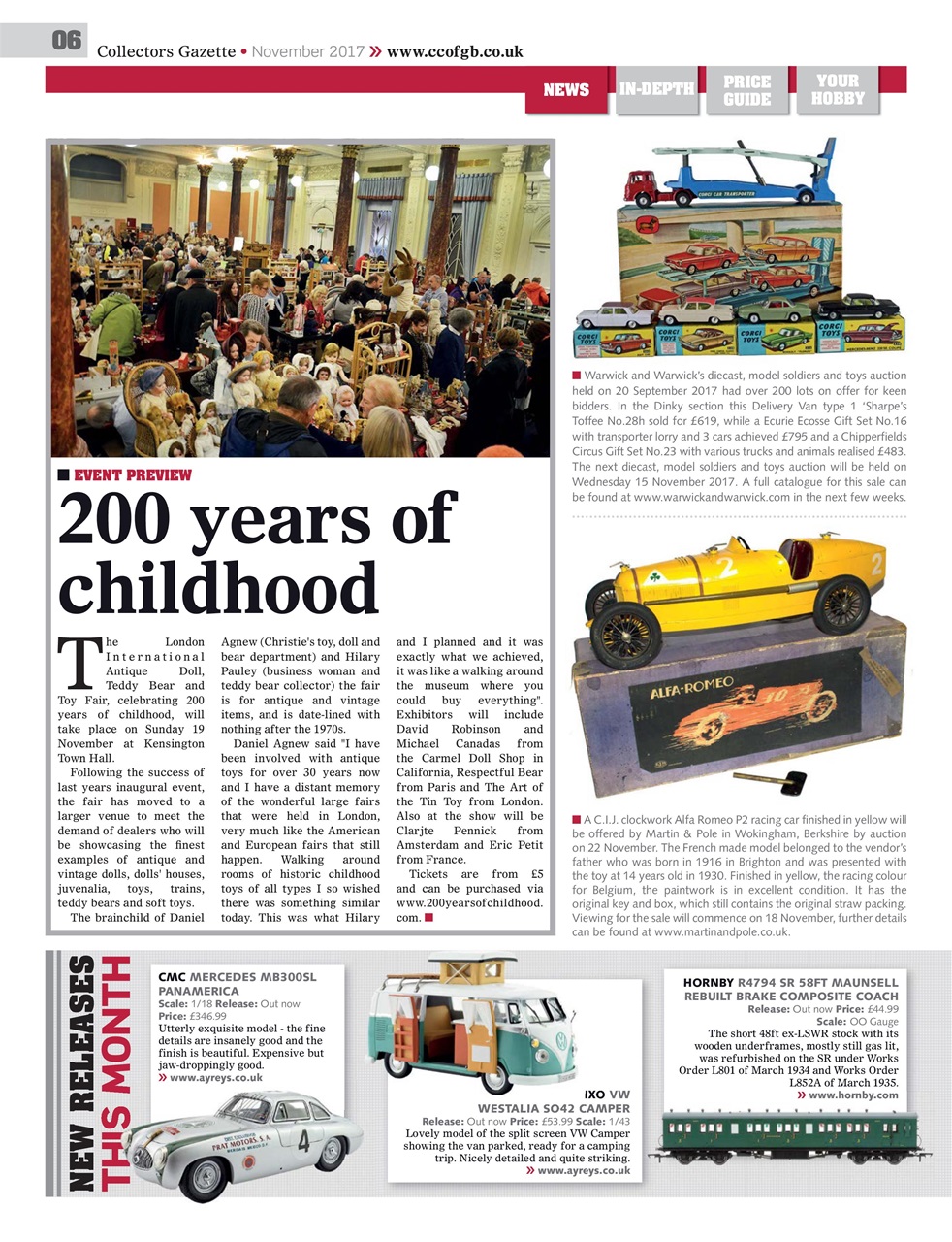 Collectors Gazette Preview Pages