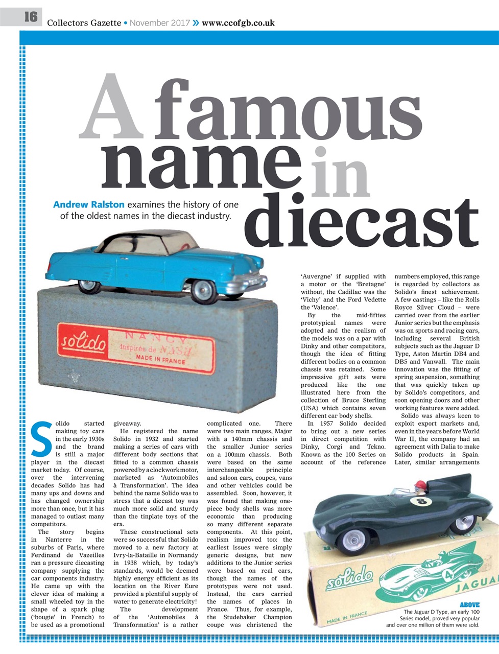 Collectors Gazette Preview Pages