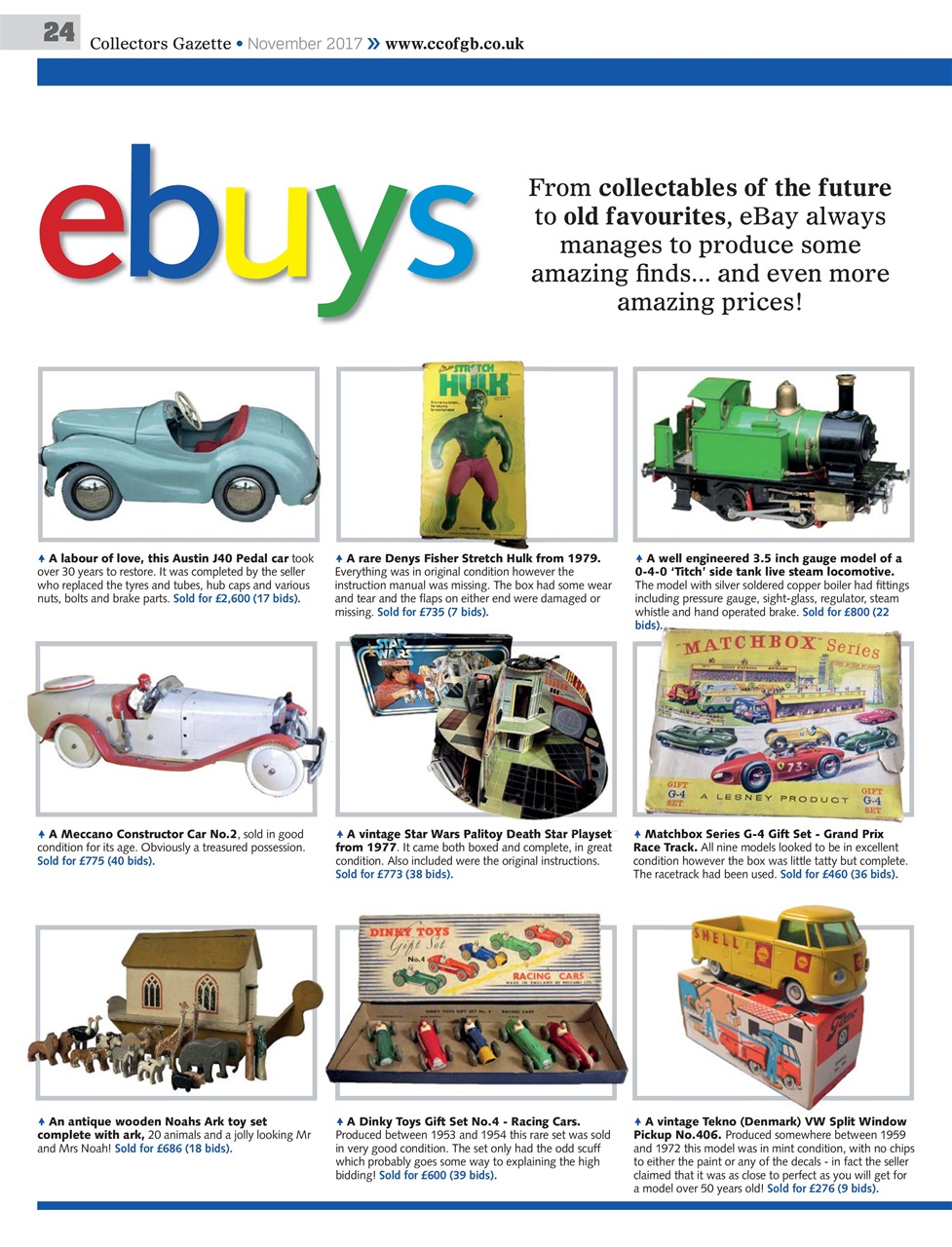 Collectors Gazette Preview Pages