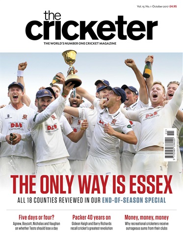 The Cricketer Magazine issue October 2017