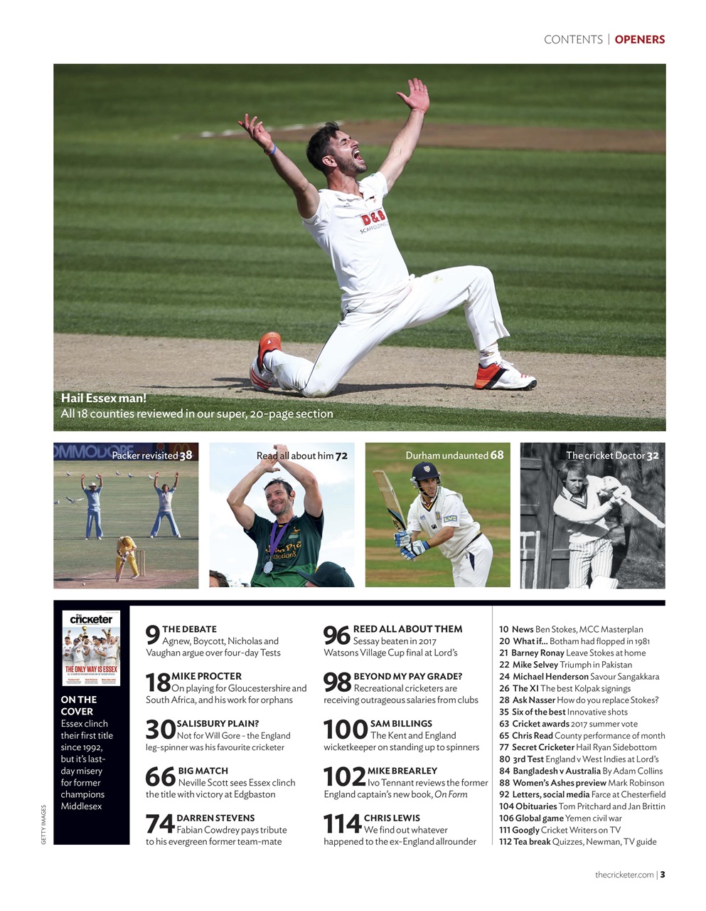 The Cricketer Magazine Preview Pages