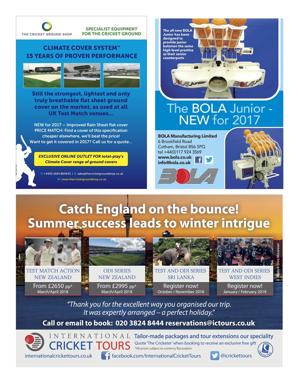The Cricketer Magazine Preview Pages