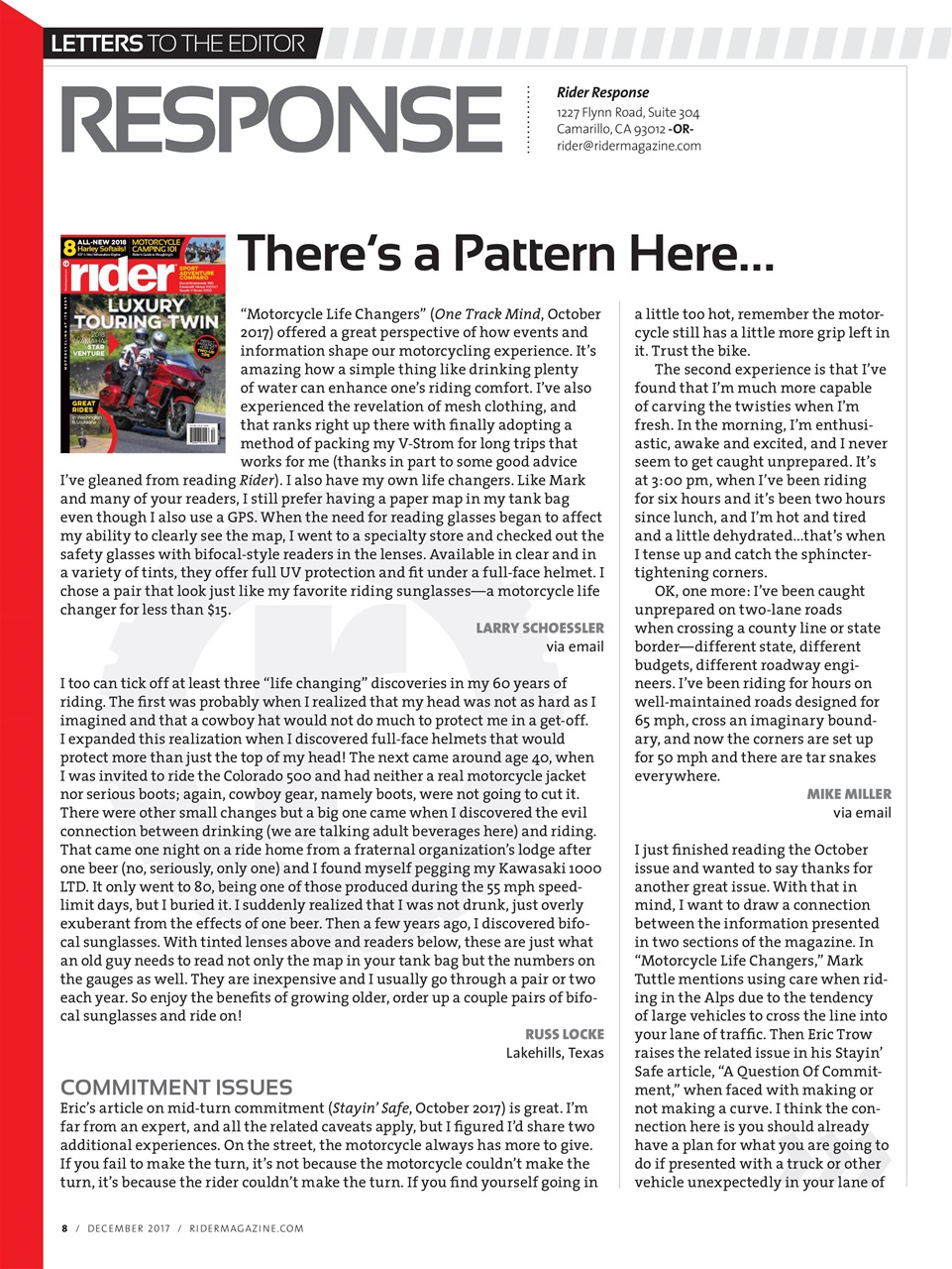 Rider Magazine Preview Pages