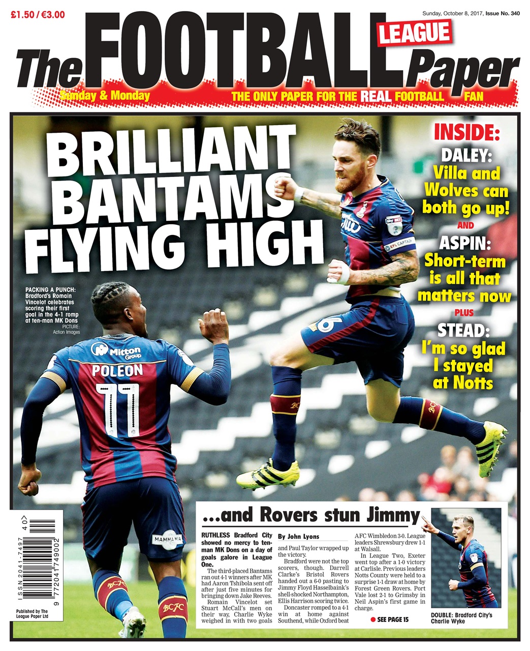 The Football League Paper Preview Pages