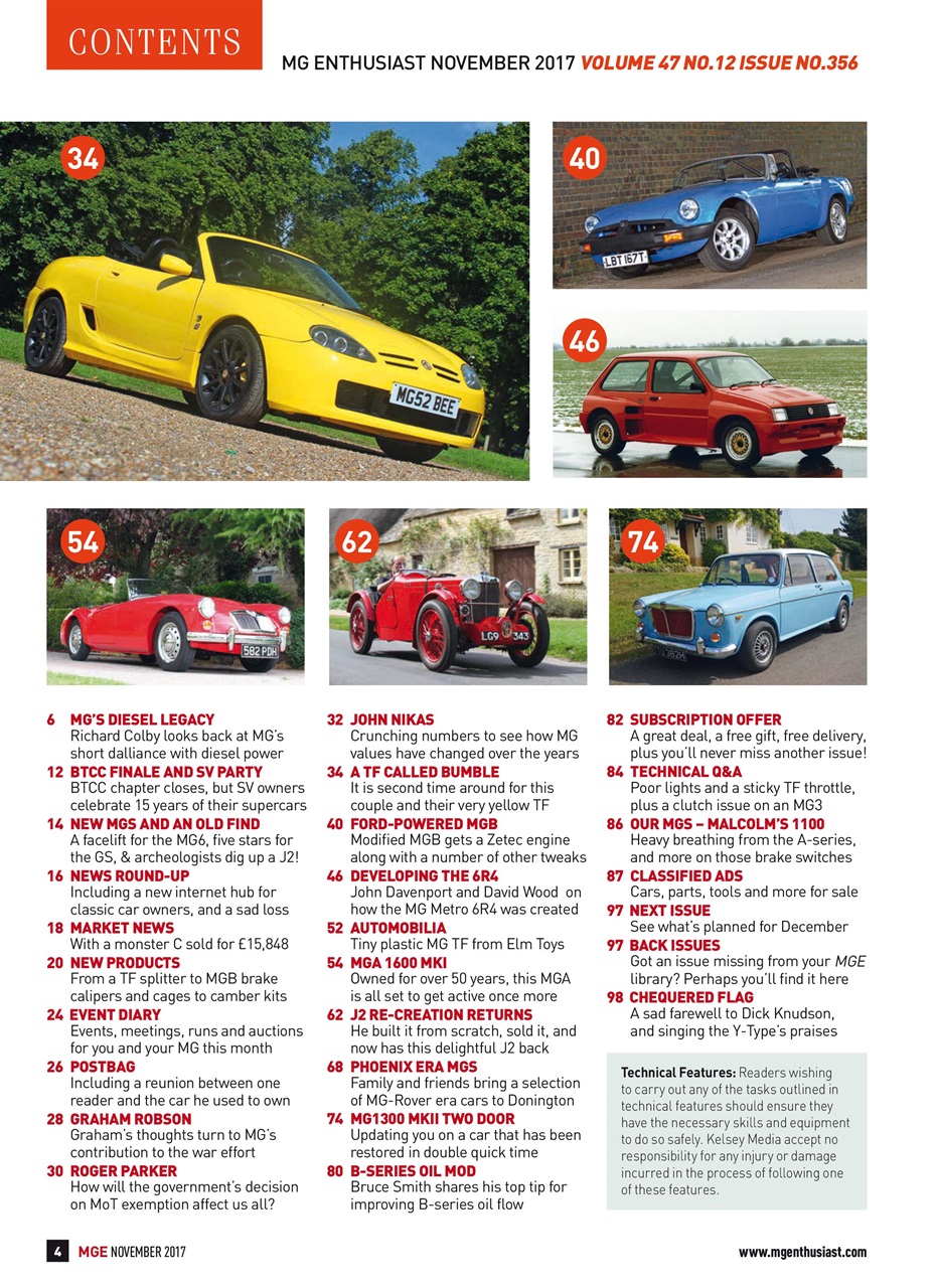 MG Enthusiast Preview Pages