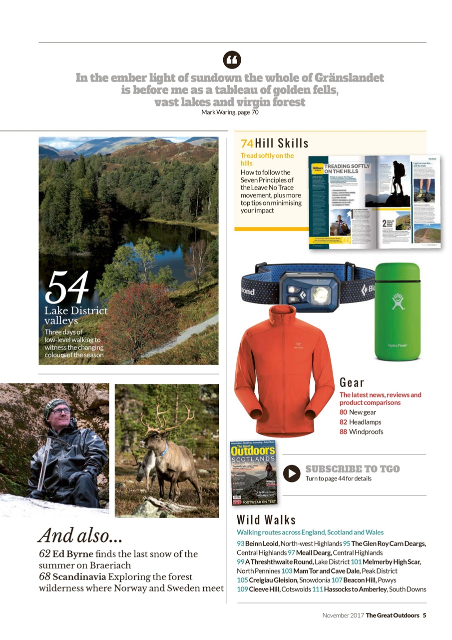 TGO - The Great Outdoors Magazine Preview Pages