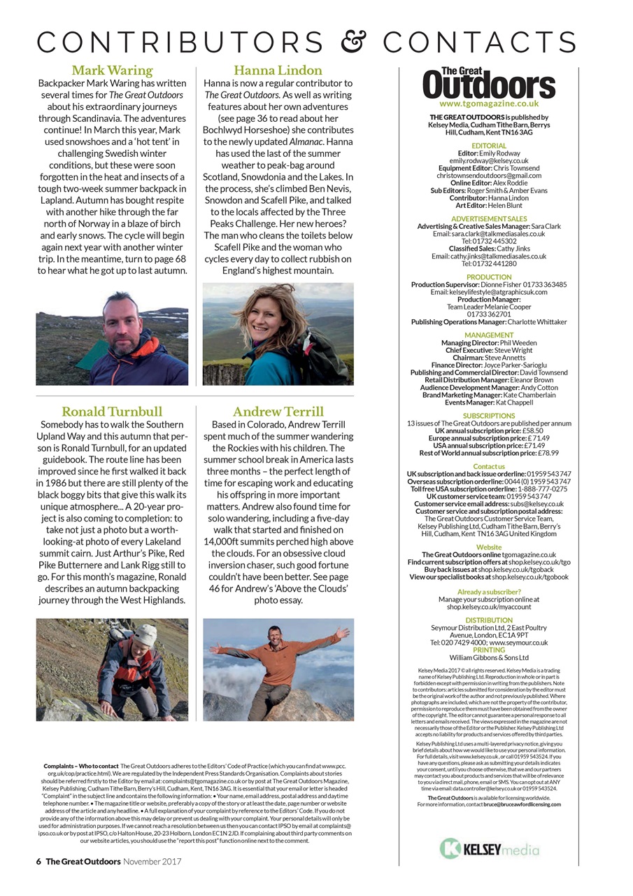 TGO - The Great Outdoors Magazine Preview Pages