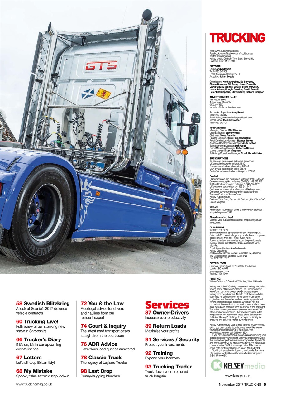 Trucking Magazine Preview Pages