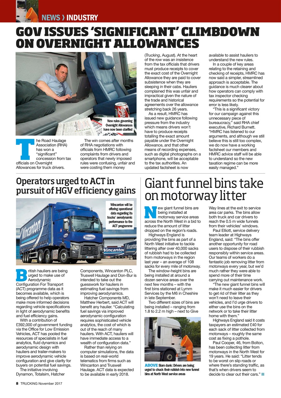 Trucking Magazine Preview Pages