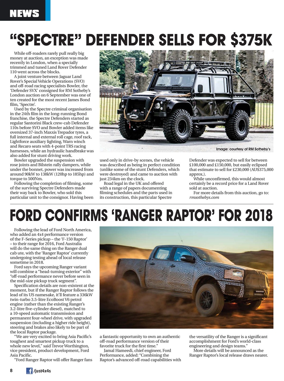 JUST 4X4S Preview Pages