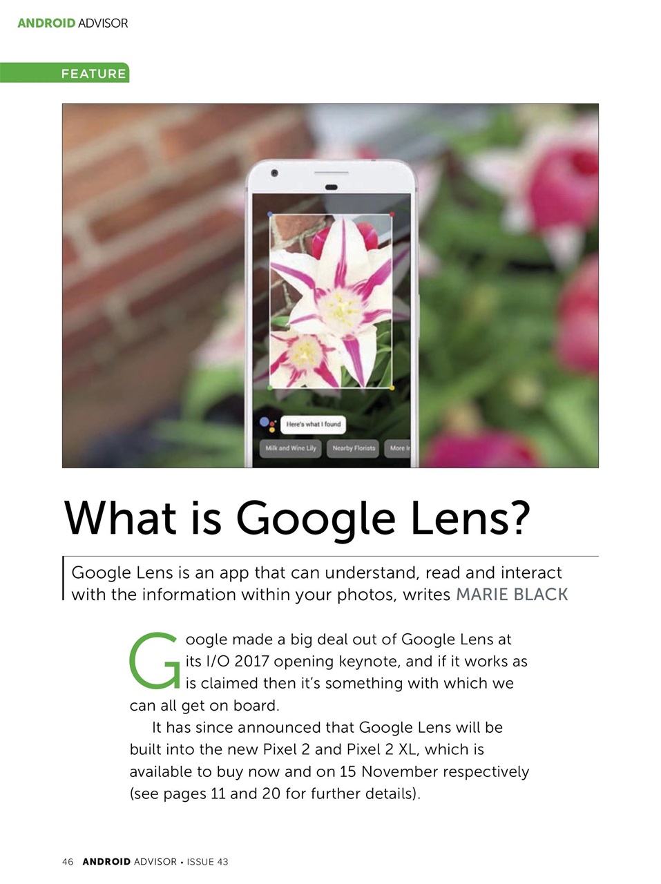Android Advisor Preview Pages