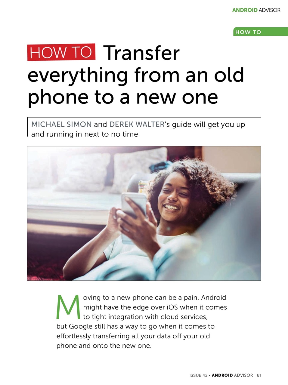 Android Advisor Preview Pages