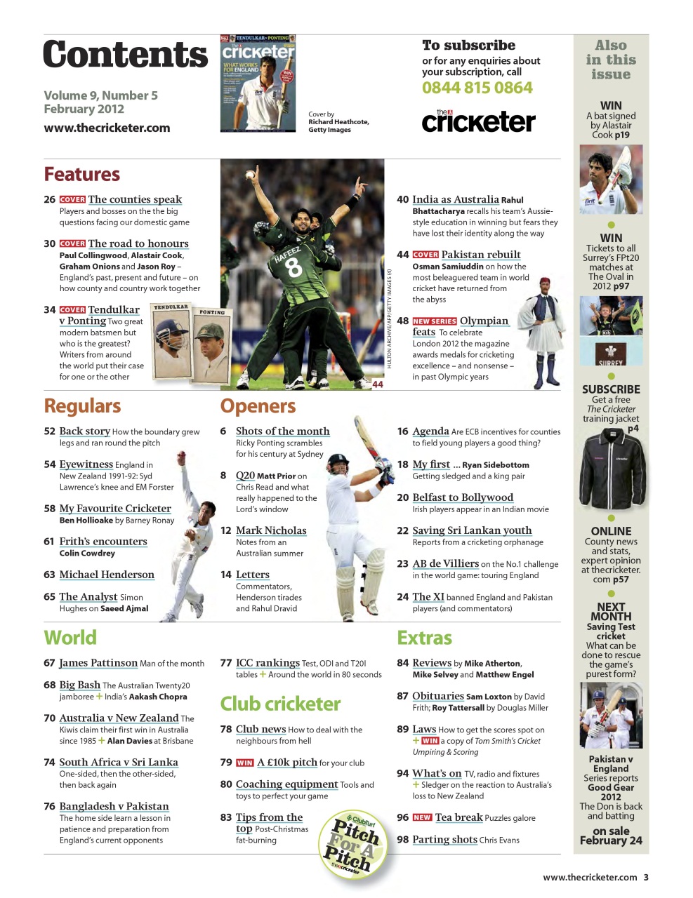 The Cricketer Magazine Preview Pages