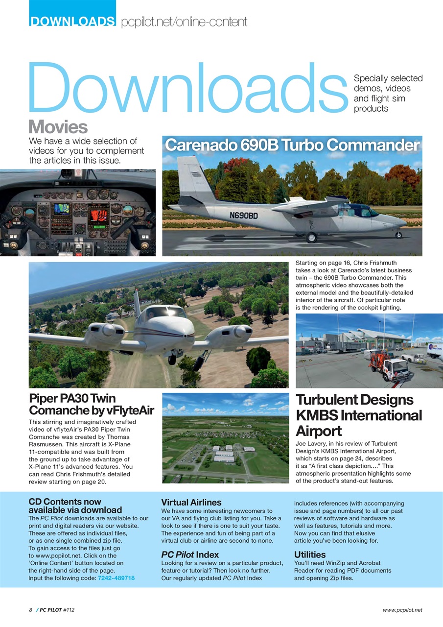 PC Pilot Preview Pages