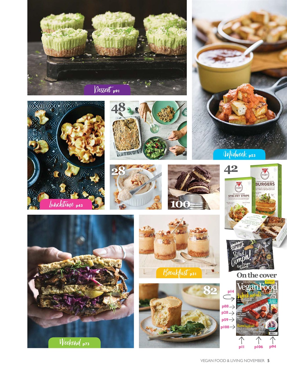 Vegan Food & Living Magazine Preview Pages