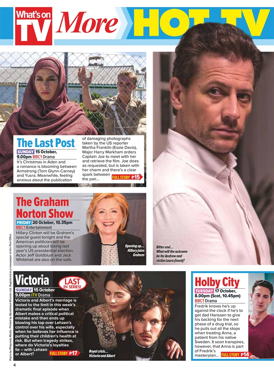 What's on TV Preview Pages