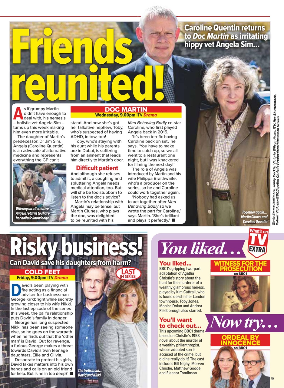 What's on TV Preview Pages