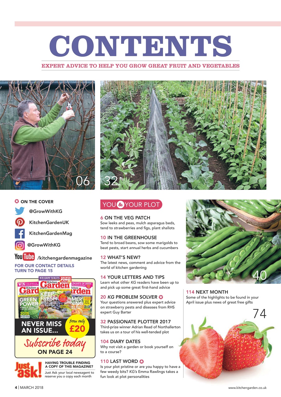 Kitchen Garden Magazine Preview Pages