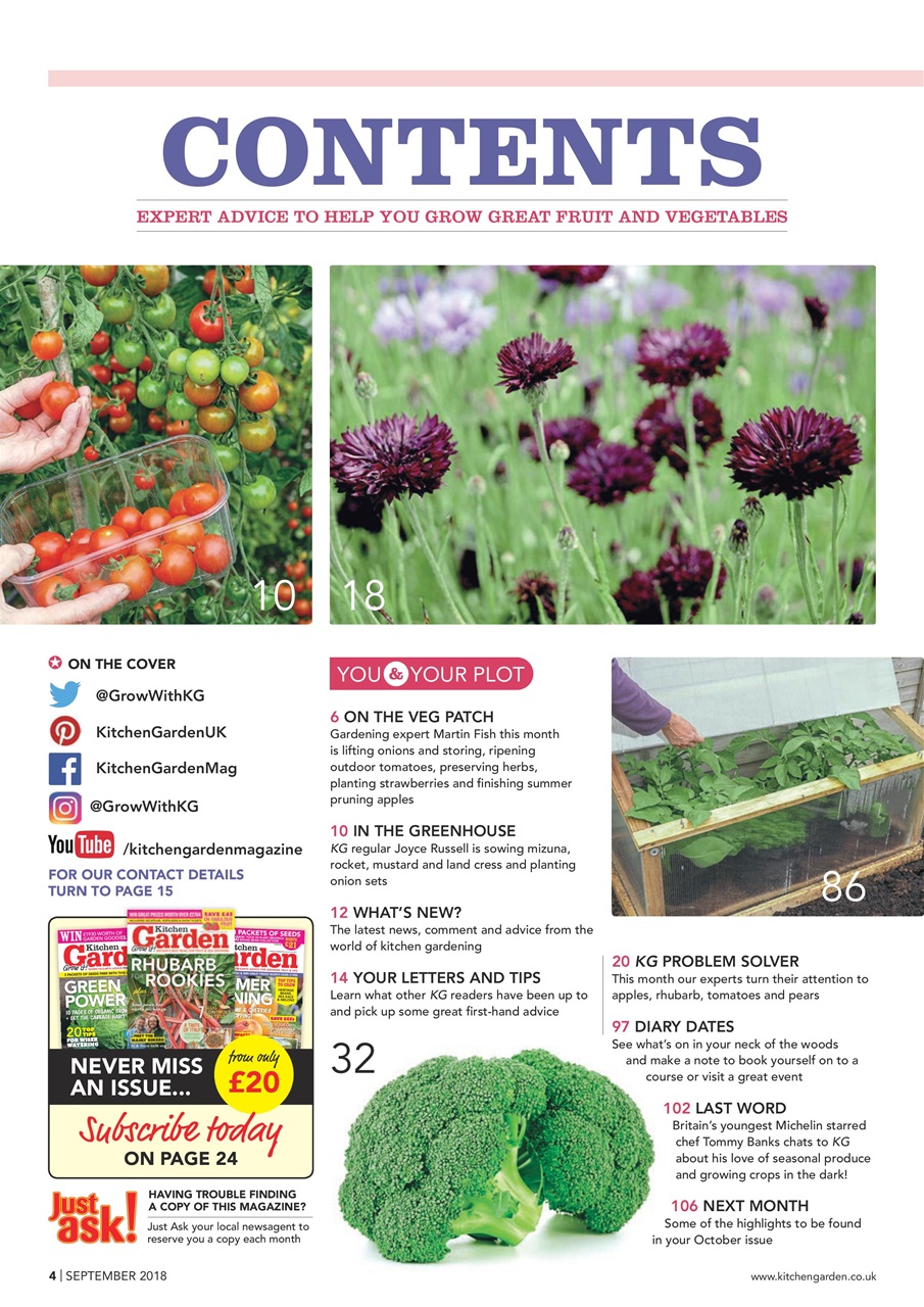 Kitchen Garden Magazine Preview Pages