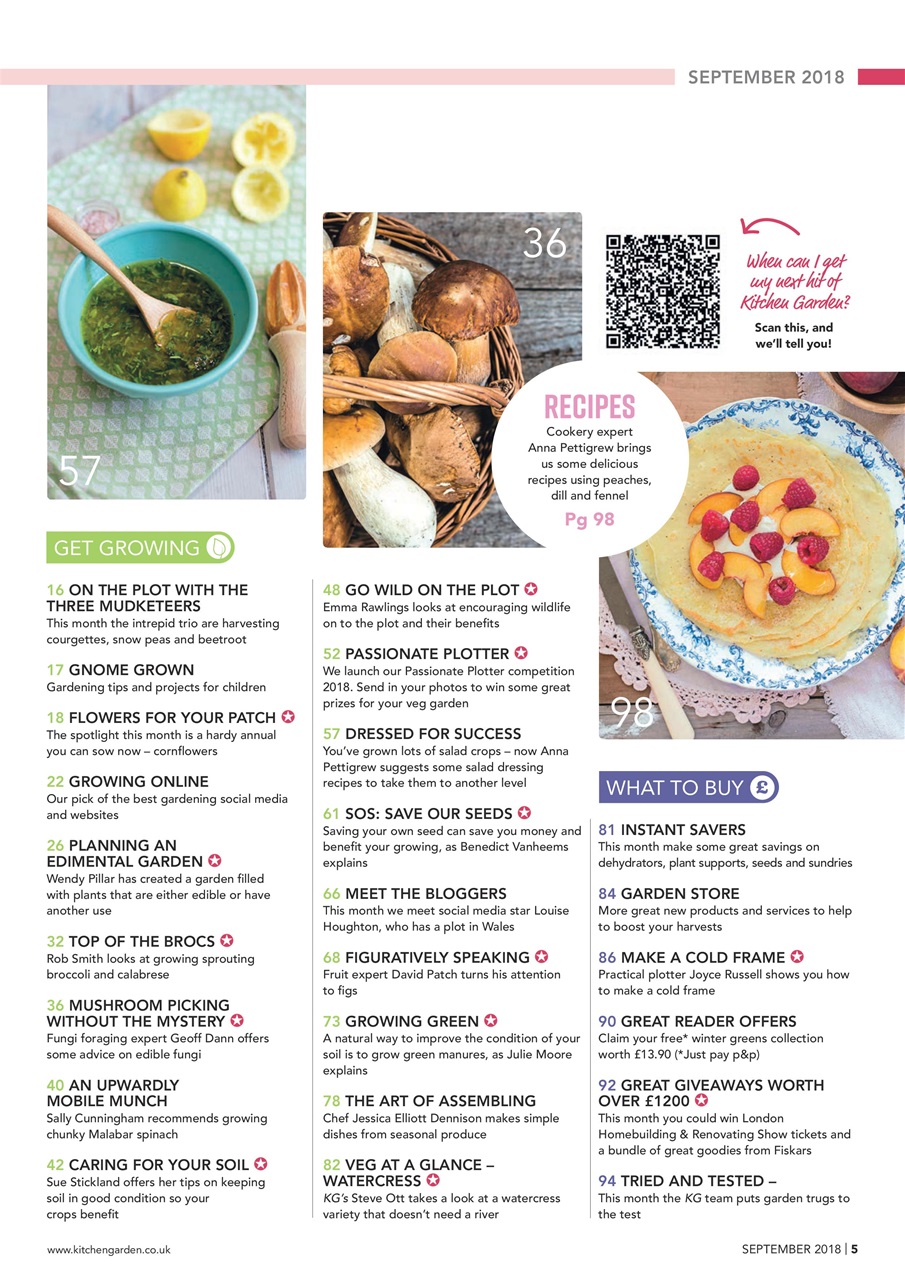 Kitchen Garden Magazine Preview Pages