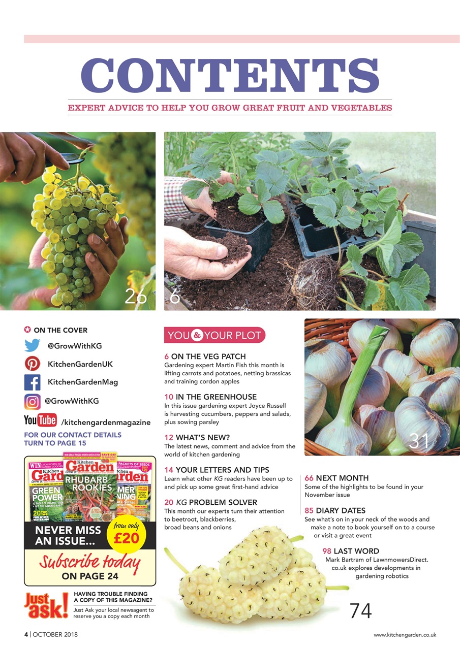 Kitchen Garden Magazine Preview Pages