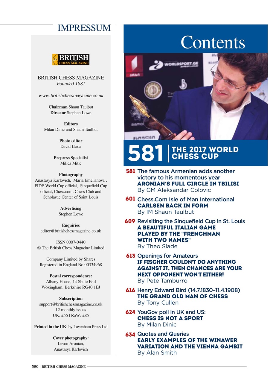 British Chess Magazine Preview Pages