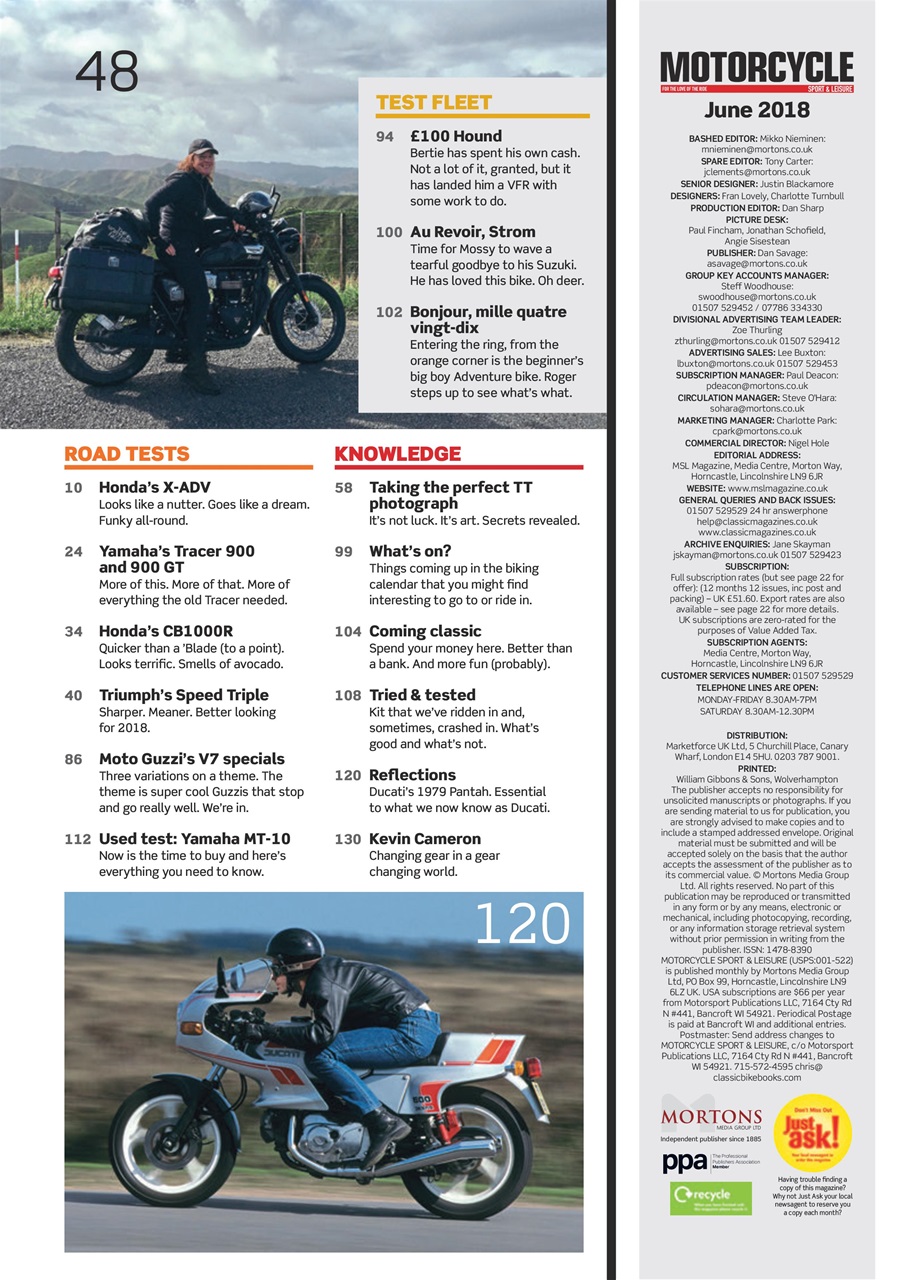 Motorcycle Sport & Leisure Preview Pages