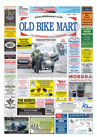 Old Bike Mart issue July 2018