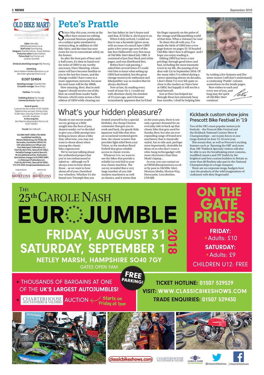 Old Bike Mart Preview Pages