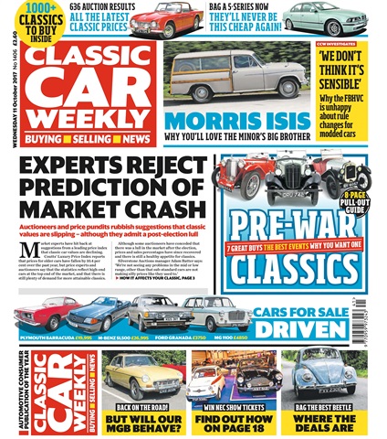 Classic Car Weekly issue 11th October 2017