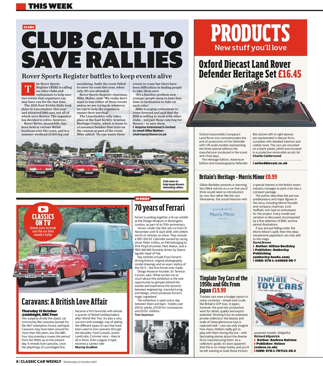Classic Car Weekly Preview Pages