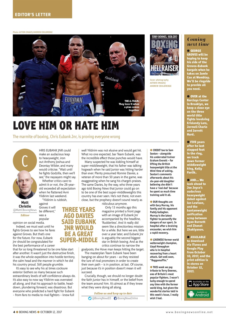 Boxing News Preview Pages
