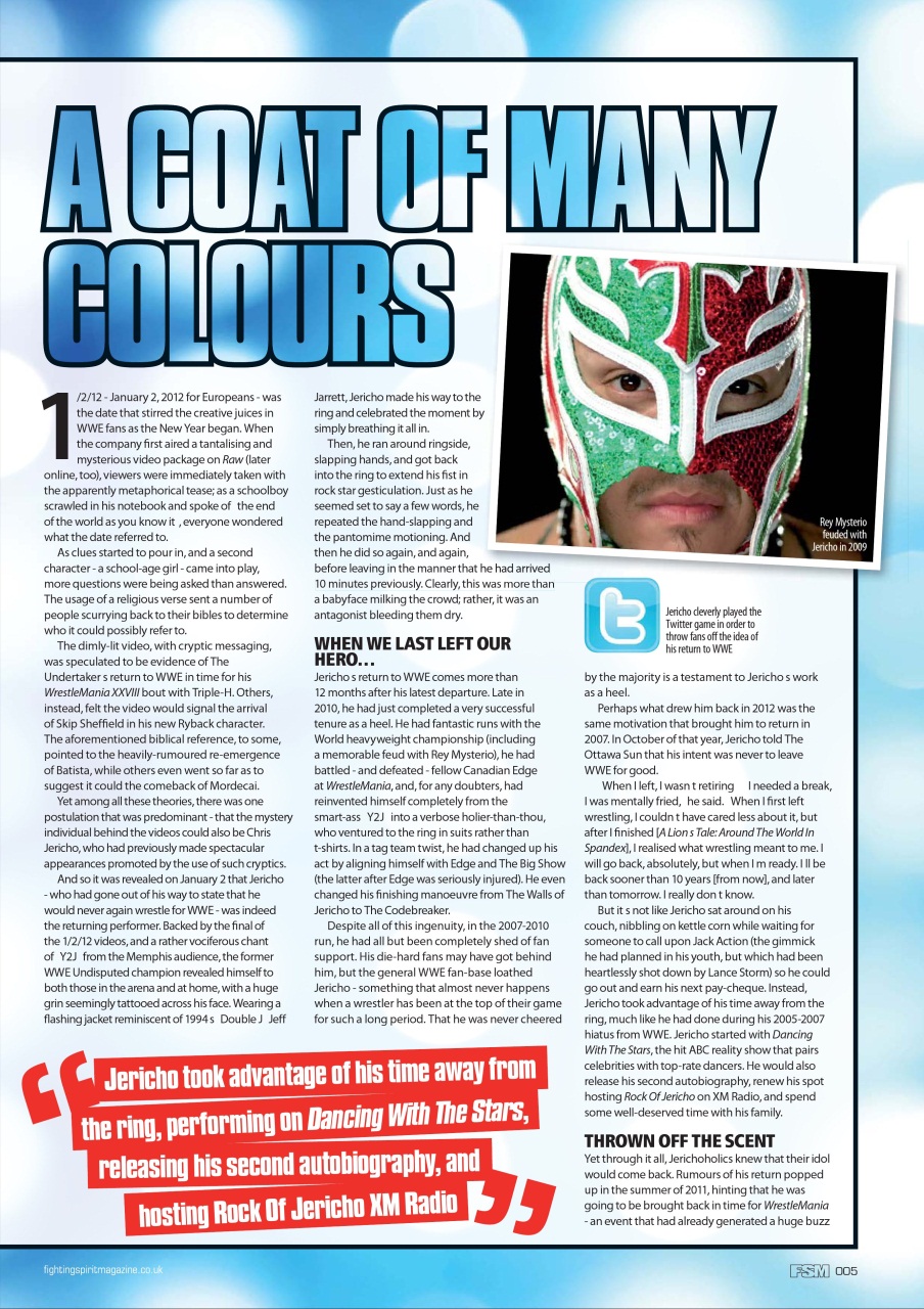 Wrestletalk Magazine Preview Pages