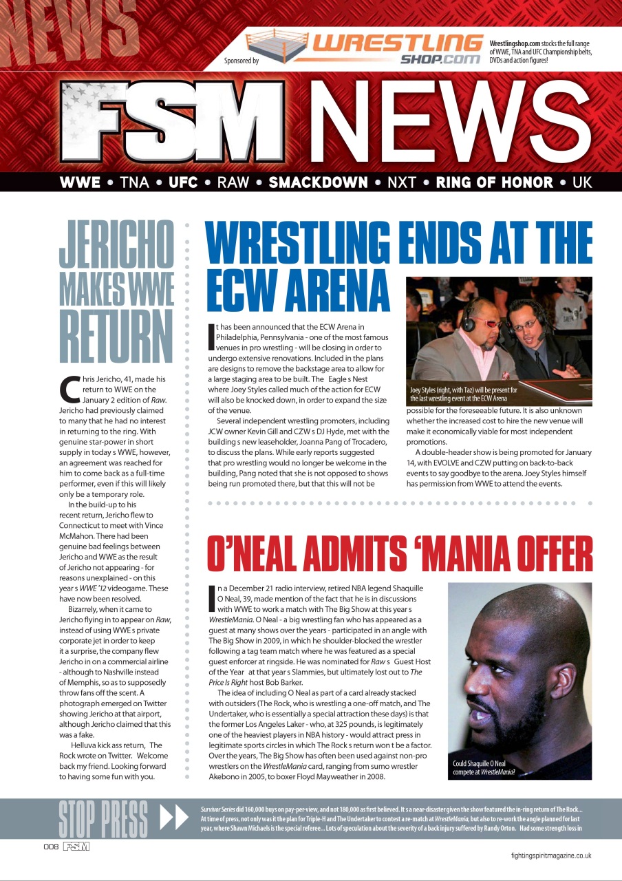 Wrestletalk Magazine Preview Pages