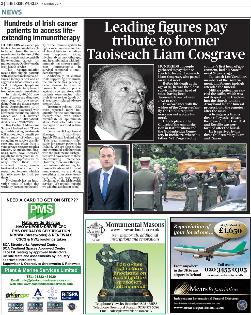 Irish World Preview Pages