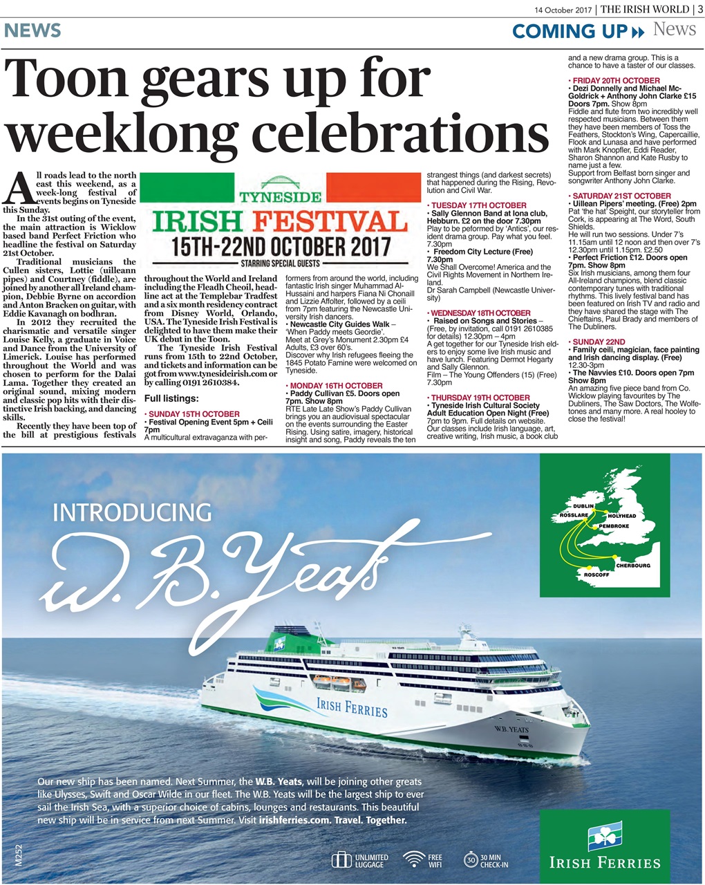 Irish World Preview Pages