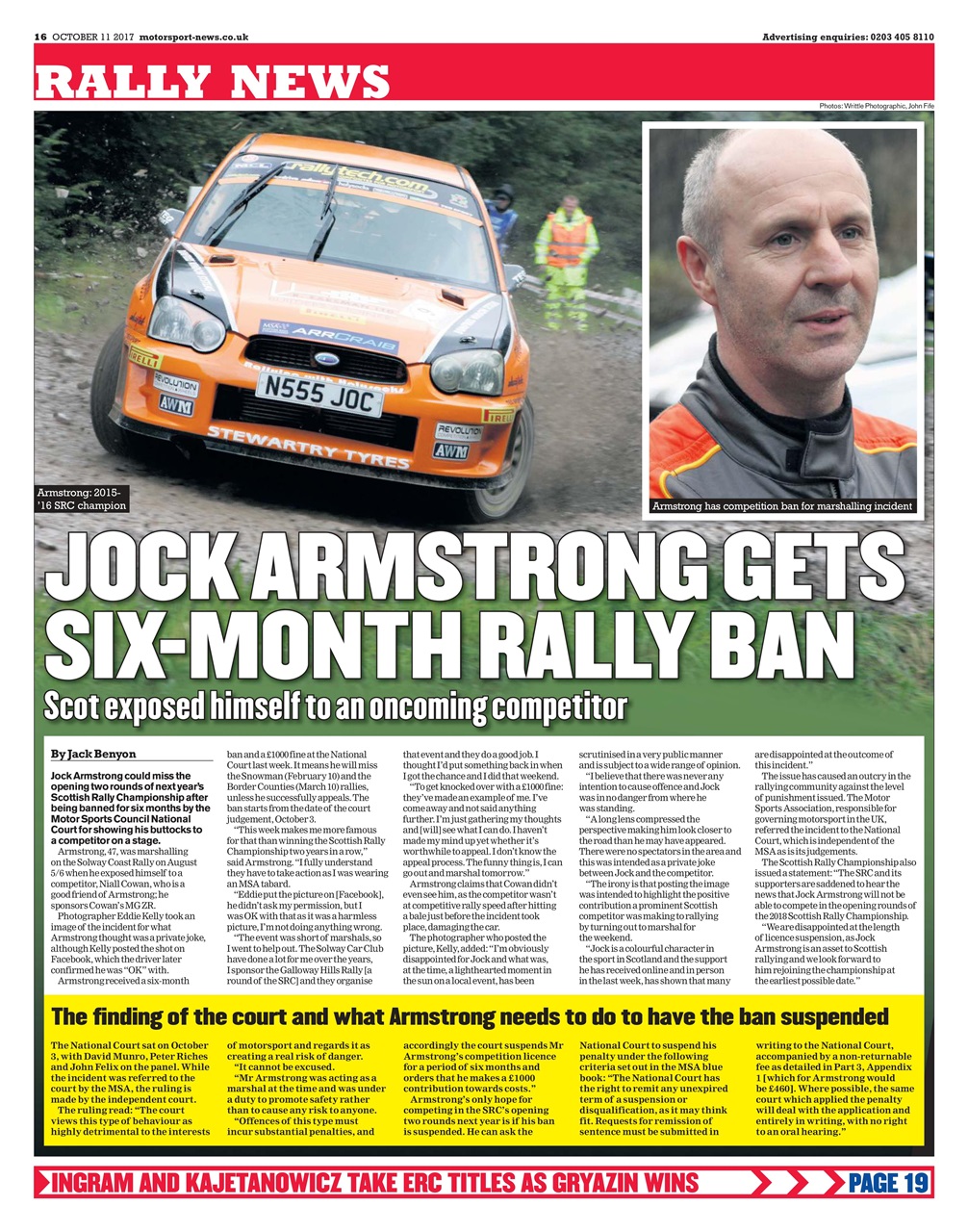 Motorsport News Preview Pages