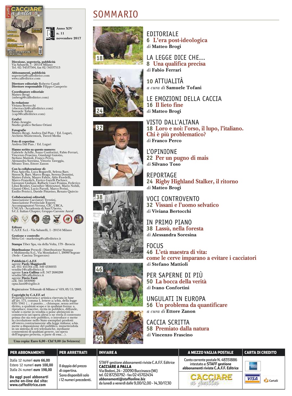 Caccia Magazine Preview Pages