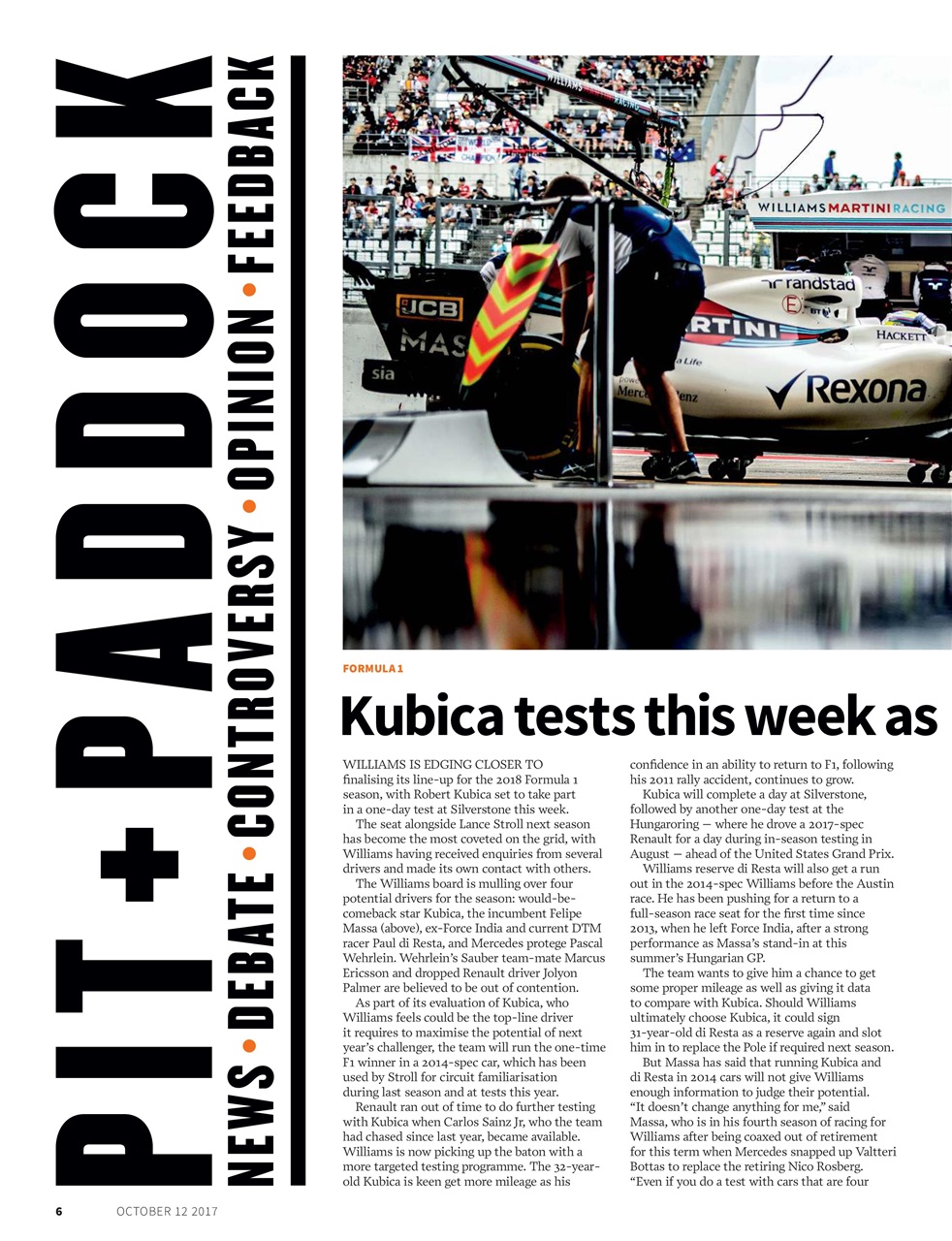Autosport Preview Pages
