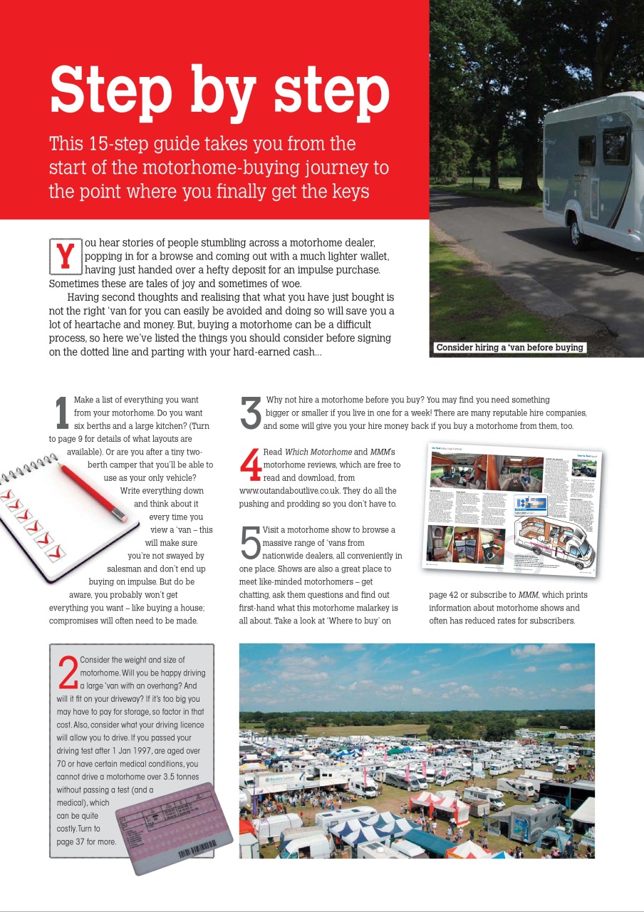 Buying Your Perfect Motorhome Preview Pages