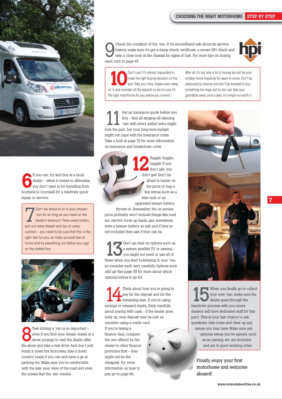 Buying Your Perfect Motorhome Preview Pages