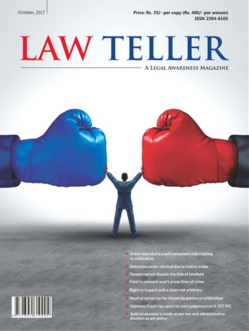 Lawteller – A Legal Awareness Magazine issue October 2017
