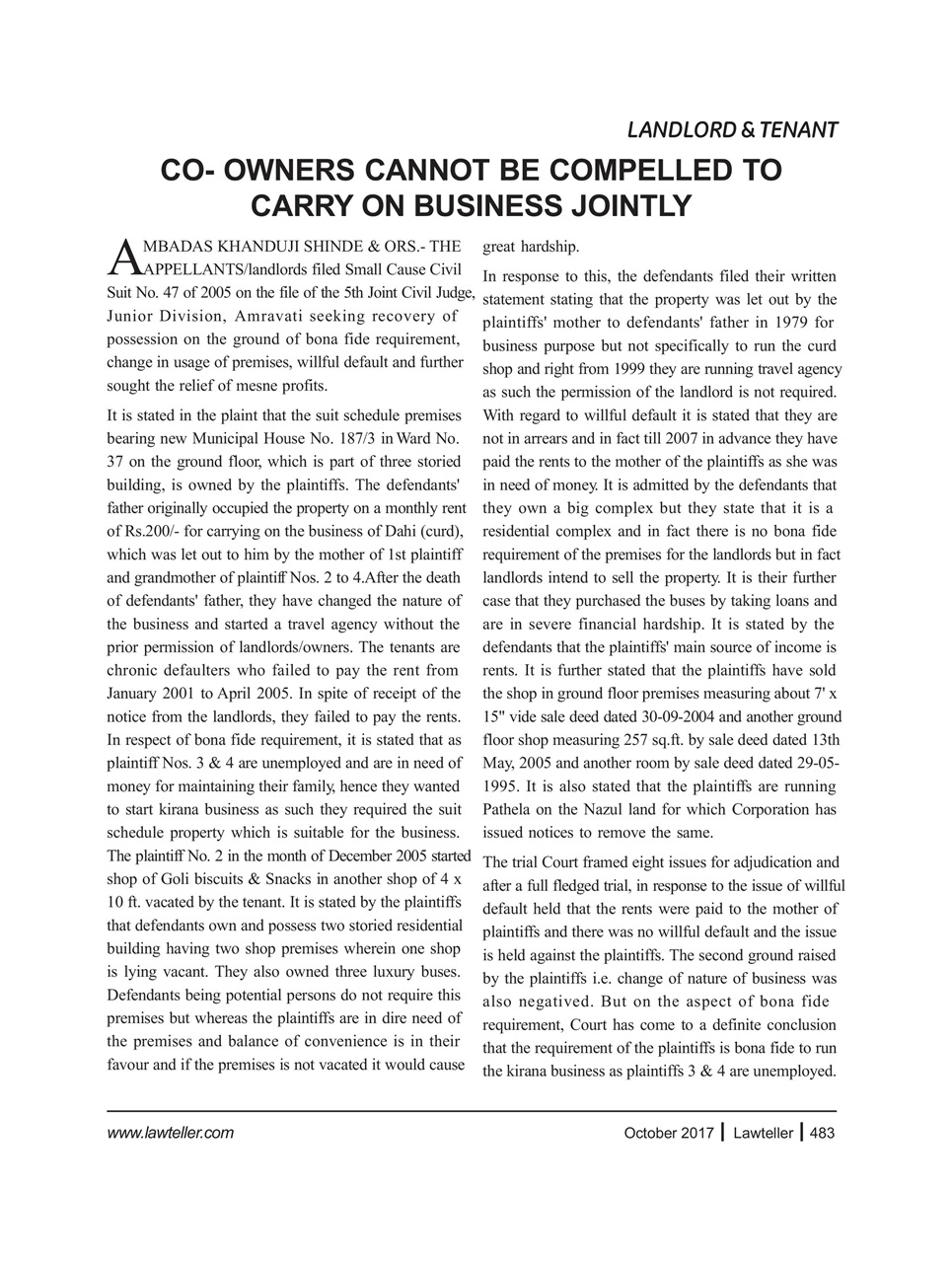 Lawteller – A Legal Awareness Magazine Preview Pages