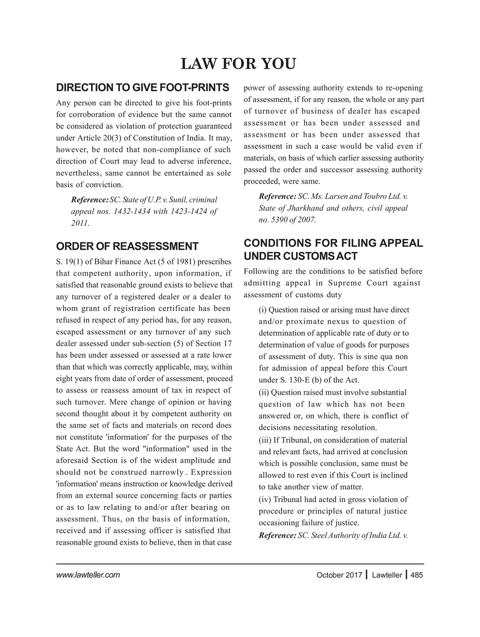 Lawteller – A Legal Awareness Magazine Preview Pages