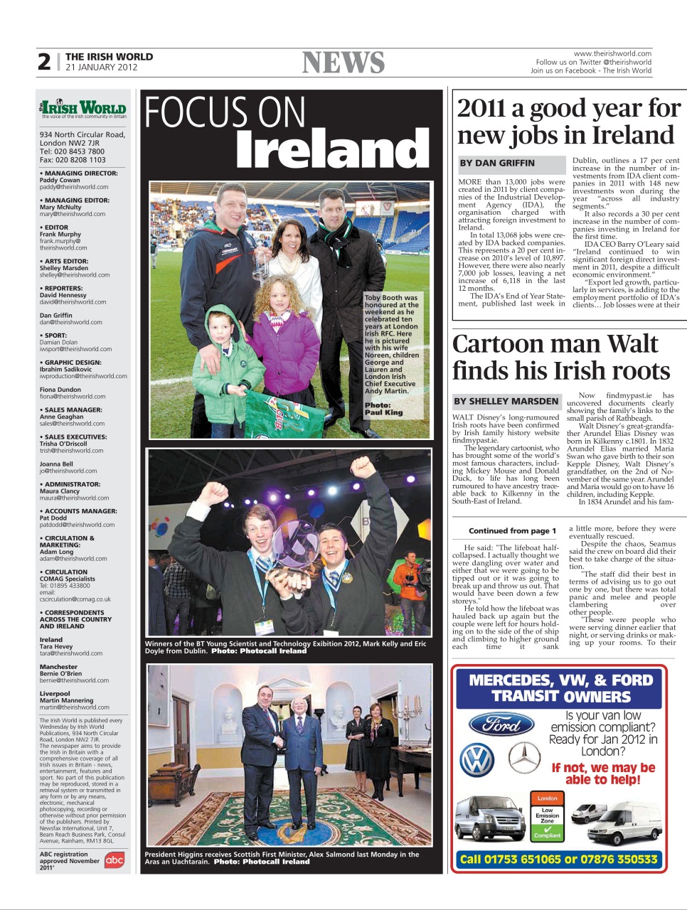 Irish World Preview Pages