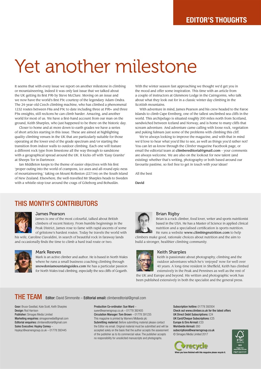 Climber Preview Pages