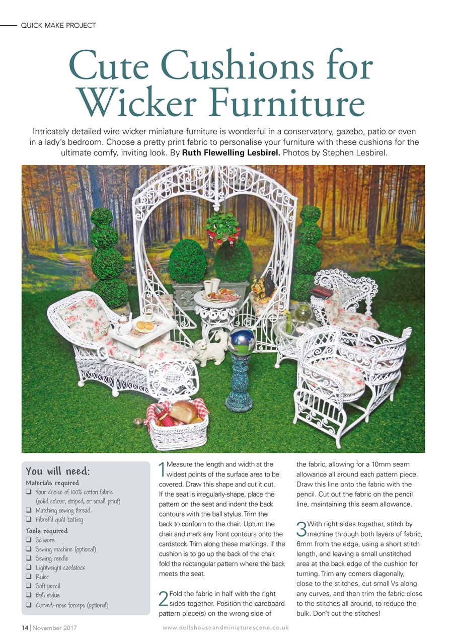Dolls House and Miniature Scene Preview Pages