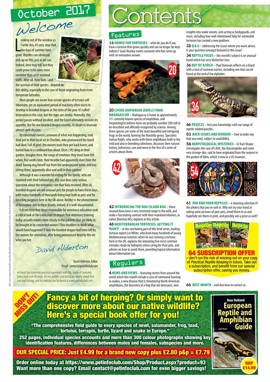 Practical Reptile Keeping Preview Pages